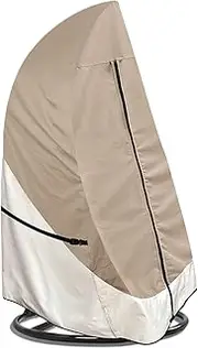 Chair Cover - Patio Egg Chair Cover, Waterproof Lawn Chair Protector | Reusable Furniture Shield, Outdoor Chair Cover with Zipper, Dustproof Swing Cover for Courtyard, Lawn, Patio, Yard Supplies