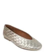 Gentle Souls by Kenneth Cole Women's Willow Woven Square Toe Flats 7.5