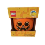 LEGO Jack O Lantern Small Storage Head Halloween 7 1/2" Ages 3+