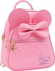 [The Butterfly Moon] Girls Backpack - Cute Mini Backpacks - Mini Backpack For Women - Small Back Pack - Back Pack Purses Women, Pink, Medium, Americano