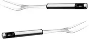 VICASKY Set of 2 BBQ Forks Blending Forks for Cooking Metal Utensils for Baking Roasting Stainless Steel