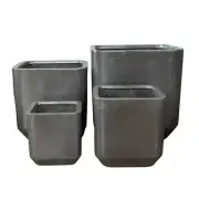 SA NEW Modstone Grayson Square Plant Pot Large Black