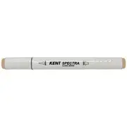Kent Spectra Brush/Chisel Marker Brown Grey