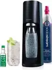 SodaStream Terra Sparkling Water Maker (Black) with CO2, Starter Kit, Black