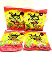 Sour Patch Kids Soft Chewy Sour Then Sweet Candy, Watermelon, 3.6 oz (4 ct)