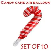 Candy Cane Christmas Balloon Candy Cane Shaped Air Balloon 16inch PACK OF 10