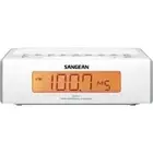 SANGEAN WHITE RCR-5 FM / AM / DIGITAL TUNING CLOCK RADIO