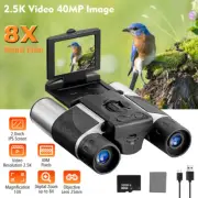 2.5K HD Binoculars Telescope Camera 8X Zoom 40MP Portable Digital IPS Screen 32G