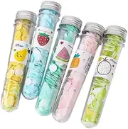 5 Box Multicolor Portable Disposable Paper Soap Confetti Soap Sheets Soap Flakes for Washing Hand, Scented Bath Slice Sheet Foaming Paper Soap Confetti Slide Flakes for Travel and Outdoor