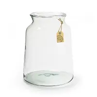 在飛比找誠品線上優惠-Jodeco Glass環保玻璃花器/ 渦狀瓶口玻璃花瓶