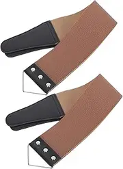 2Pcs Dual Sided Razor for Home Use Sharpener Tool for Final Sharpening and Smoothing of Straight Razors Scissors and Blades