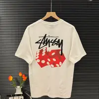 在飛比找蝦皮購物優惠-stussy 斯圖西  24ss夏季經典後背骰子印花情侶短袖