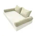 |COVER ONLY| STYLE 4 Full Bolster Pillow Daybed Porch Swing Pipe Trim AD005