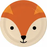 Fox Face Large Paper Plates (Pack of 8)