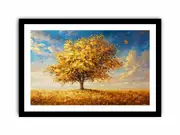 Gold Tree Framed print Art Poster