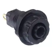 CLIFF Black 4mm Shrouded Gold Plated Test Socket FCR14460
