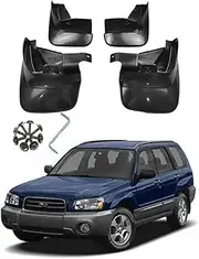 Mud Flaps, for Subaru Forester 2003-2023 Molded Custom Front and Rear Mudflaps Splash Guards Fender Flares Kit 4-PC Auto Accessories (Color : 2003~2008)