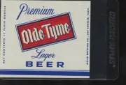 Old Tyme Lager Beer Label Maier Brewing Los Angeles 11 oz.