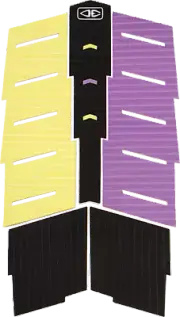 O&E Ocean & Earth Dakoda Walters 5 PIECE Center Deck Pad Black/Purple/Yellow