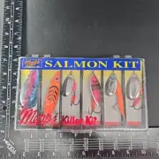 Mepps Salmon Kit - Plain Lure Assortment 6 Pc