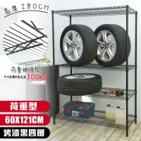 在飛比找momo購物網優惠-【cheaper 居家】荷重型 烤黑 60X121X180C