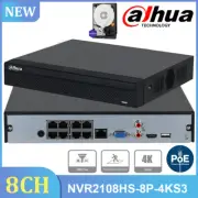 Dahua NVR2108HS-8P-4KS3 8CH 8PoE Network Video Recorder Security Camera System
