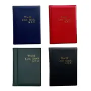 Coin Holder Book Coin Storage Album Money Penny Pocket for Collectors 4 Colors