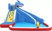 Lifespan Kids Sharky Slide & Splash Inflatable Splash Park Playground Water Play