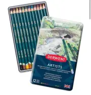 Derwent Artists Colouring Pencils, Drawing & Colouring, Set Of 12