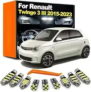 8Pcs LED Interior Light License Plate Bulb Kit, For Renault Twingo 3 III MK3 2015 2016 2017 2018 2019 2020 2021 2022 2023