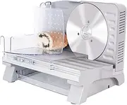 Meat Slicer, Electric Deli Food Slicer, 200W Electric Machine with Adjustable Thickness Two 6.8" Removable Blades for Meat Cheese Bread | 90RPM