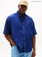 Tommy Hilfiger Blue Plus Oxford Shirt (W59098) | $208