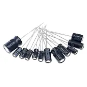 Electrolytic Capacitor Assortment Kit 12 Values 0.22μF to 470μF 120 Pcs Radial Lead 16V-50V 105°C for Electronic Project
