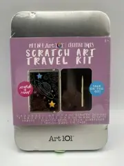Art 101 Mini Art 101 Scratch Art Travel Kit Free Shipping (BRAND NEW SEALED)