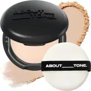 ABOUT TONE Blur Powder Pact - Pressed Powder Compact with Mirror and Puff Mak...