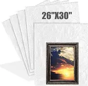 Dunzoom 5 Pack 26 * 30 Inch Extra Large Bubble Pouches Clear Bubble Pouch Wrap Bags for Packing Shockproof Cushioning Wrap Bag for Shipping Moving Fragile Dishes China Plates Painting Fragile Items