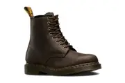 Dr. Martens 1460 8 Up Crazy Horse Leather Boots Shoes - Gaucho Brown