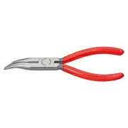 Knipex 160mm Bent Snipe Nose Pliers with Side Cutters 25 21 160