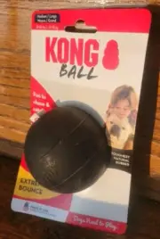KONG Extreme Bounce Ball Rubber Tough Chase Fetch & Chew Dog Toy, Medium/Large