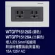 Panasonic 國際牌 GLATIMA插座 WTGF15126H 2地插(5.5用) WTGFP15126S 含蓋 銀 古銅 黑