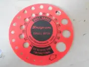 Snap-on Drill Gauge Metric & Fractional. Plastic.