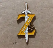 Legend of Zelda Breath Of The Wild Logo Enamel Pin Collectible Videogame Badge
