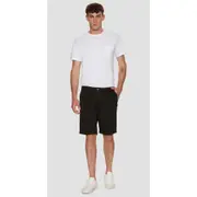 Replay Mens Chino Shorts Slim Fit Bermuda In Stretch Gabardine Black