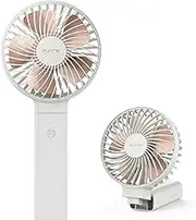 Funme Handheld Fan 5000 Battery Portable Strong Wind Fan Rechargeable, 20 Hours Quiet Foldable USB Desk Fan, 4 Speed Powerful Personal Hand Fan Exquisite for Girl Makeup Office Indoor Outdoor Holiday