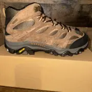 Merrell Moab 3 Mid WP Men's Hiking Climbing Boots, Brown (Earth) 11 Wide