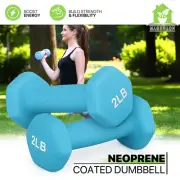 2 Set Easy Grip Workout Dumbbell Home Gym Fitness Exercise Arm Strength Training