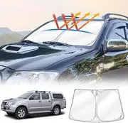 X-CAR Windscreen Sun Shade Compatible with Toyota Hilux 2005-2015 Visor Protector Car Sun Shade
