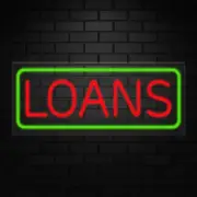 Loans Sign for Business Displays | LED Flex Neon | 32"W x 13"H x 1"D