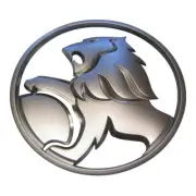 Genuine Holden Badge Lion for Holden Tailgate Commodore VT VX VY VZ Silver Satin