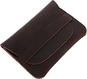 [SAFIGLE] Cowhide Wallet Men's Wallets Business Cards Wallets for Men Credit Card Wallet Business Card Holder Book Business Card Organizer Leather Card Holder Minimalist Card Case Coffee